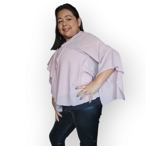 Splash Pink Ruffle Blouse - Picture 13 of 16